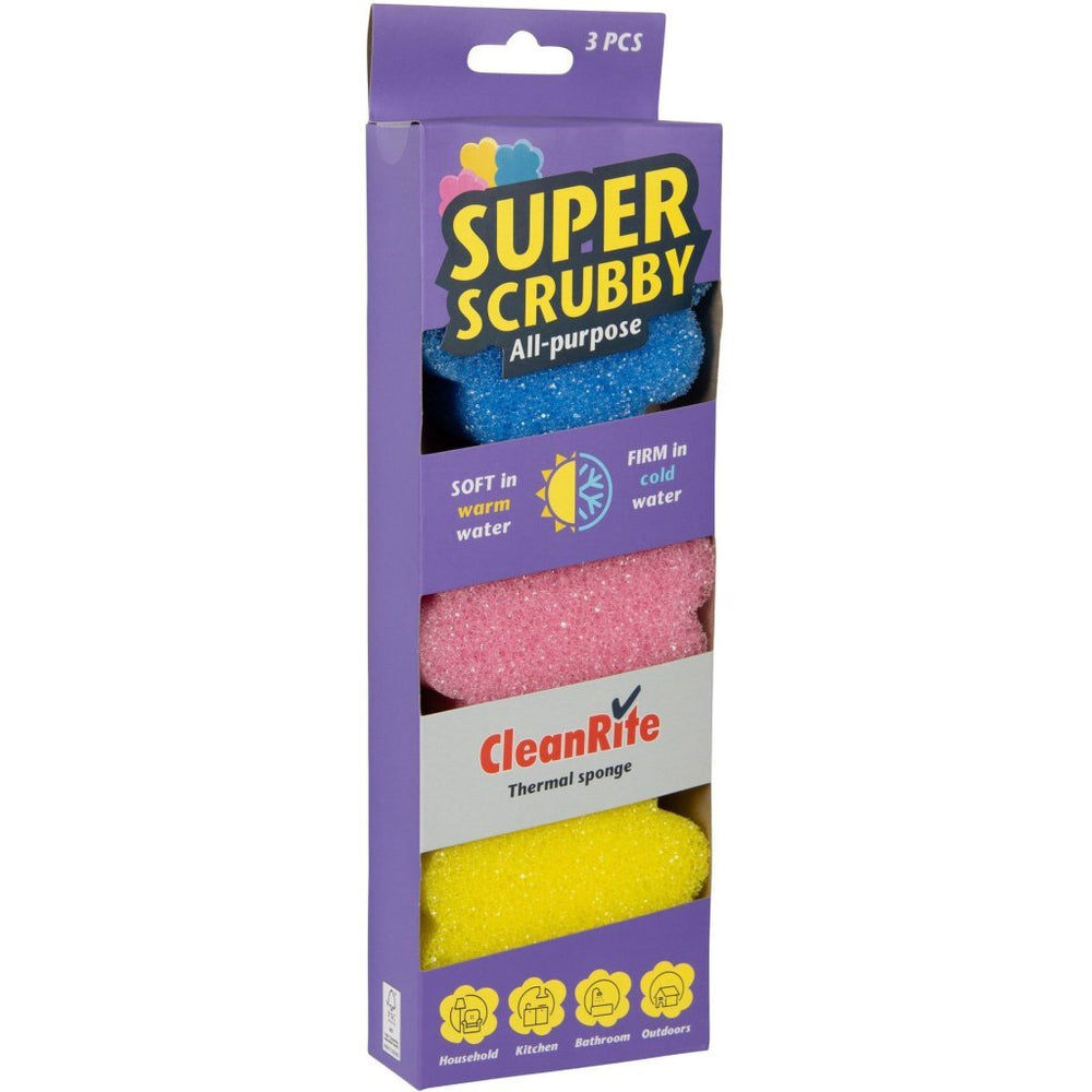 Cleanrite scrubspons 3 stuks