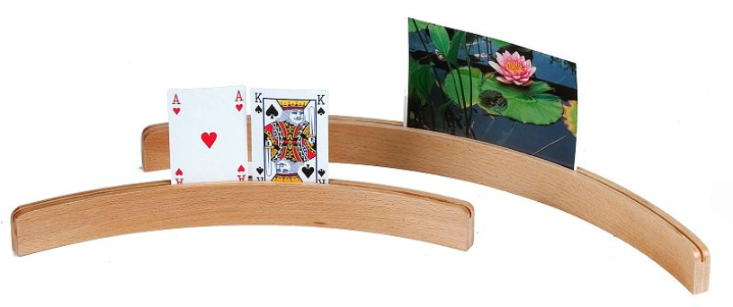 Longfield kaarthouder hout groot 50 cm