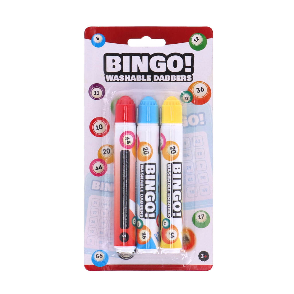 Engelhart bingo dabbers 3 pieces red yellow blue