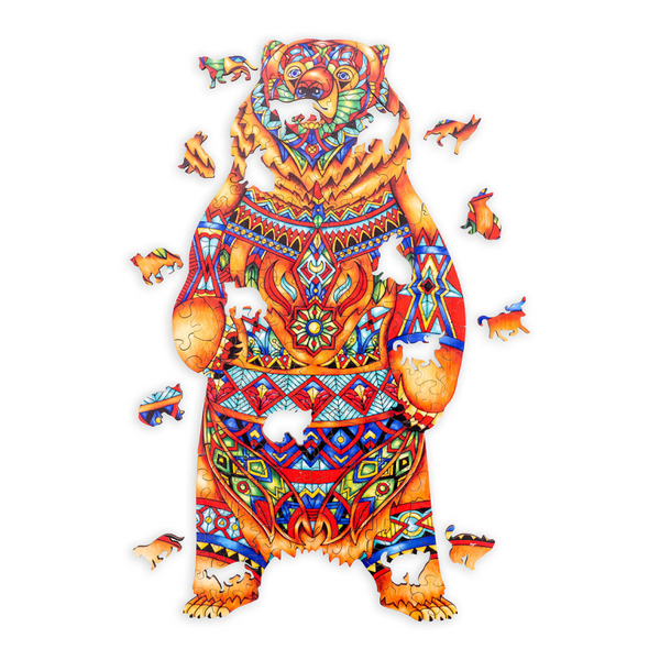 Engelhart houten puzzel mysterious a3 - beer