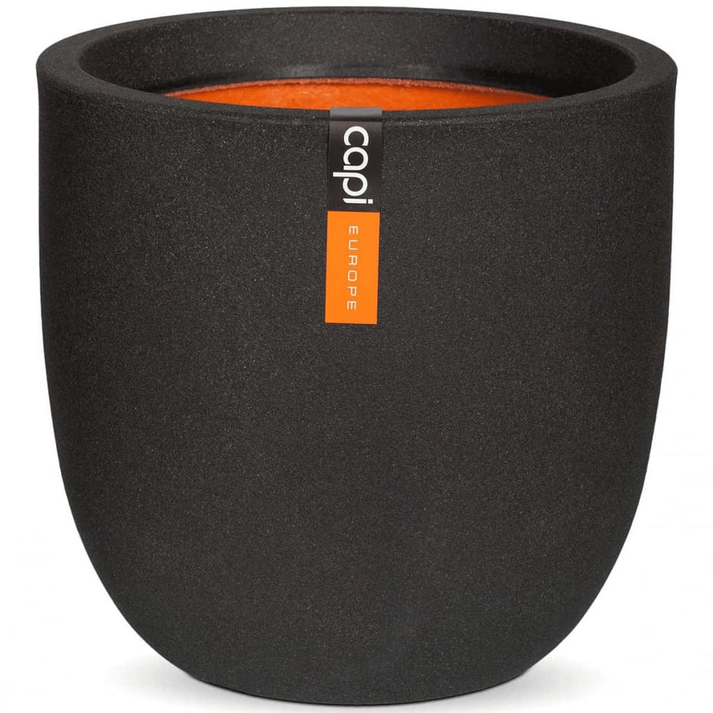 Capi bloempot urban glad 54x52 cm zwart kbl935
