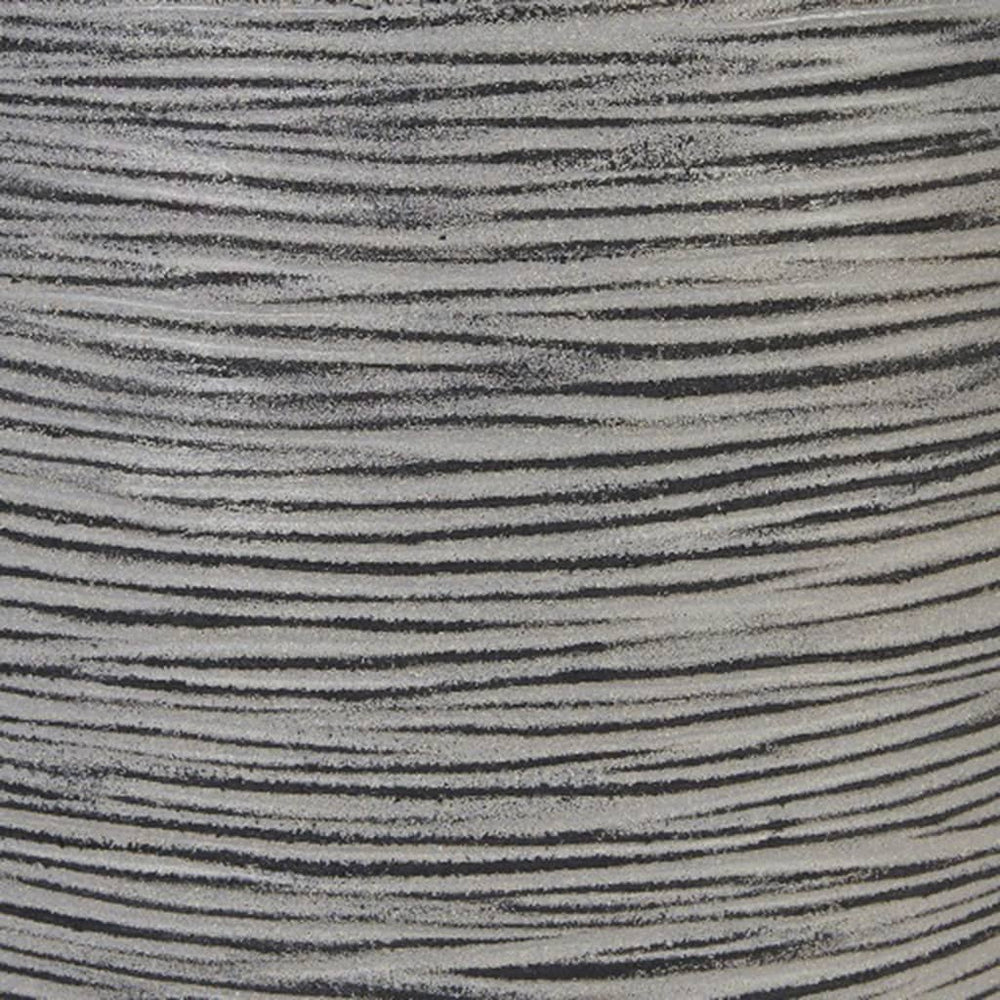 Capi plantenbak natuur rib vierkant 30x30 cm antraciet kofz902