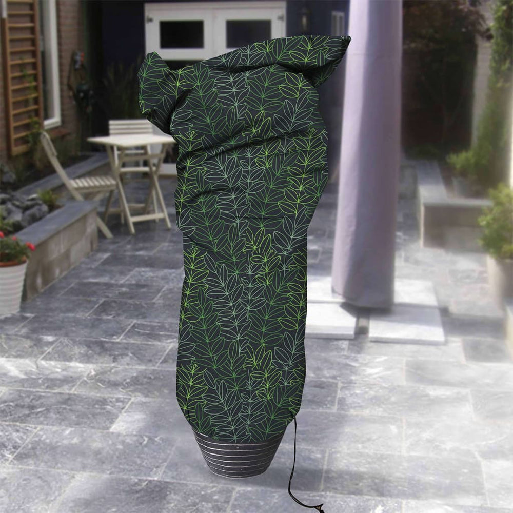 Capi plantenhoes klein 75x150 cm zwarte en groene print