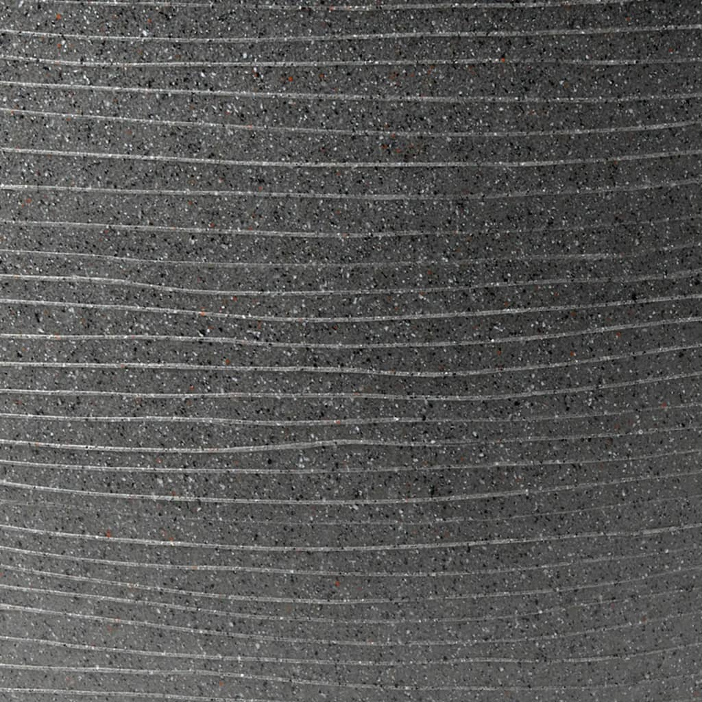 Capi Capi Bloempot Arc Granite kranen laag 48x35 cm antracietkleurig