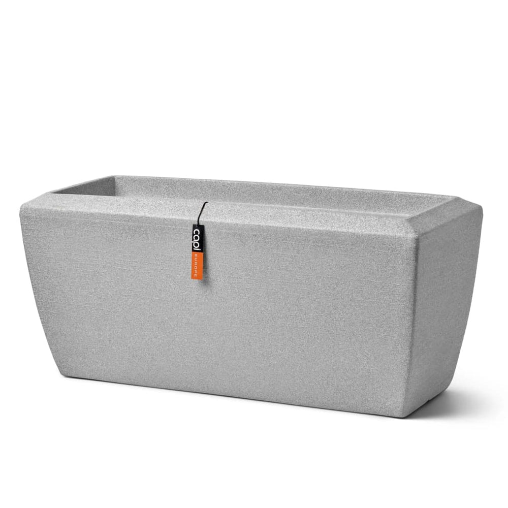 Capi plantenbak boog graniet rechthoekig 60x35x40 cm ivoorkleurig