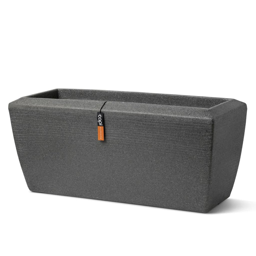 Capi plantenbak boog graniet rechthoekig 60x35x40 cm antracietkleurig