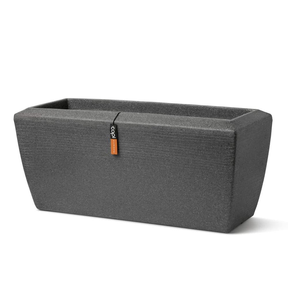 Capi plantenbak boog graniet rechthoekig 90x35x40 cm antracietkleurig