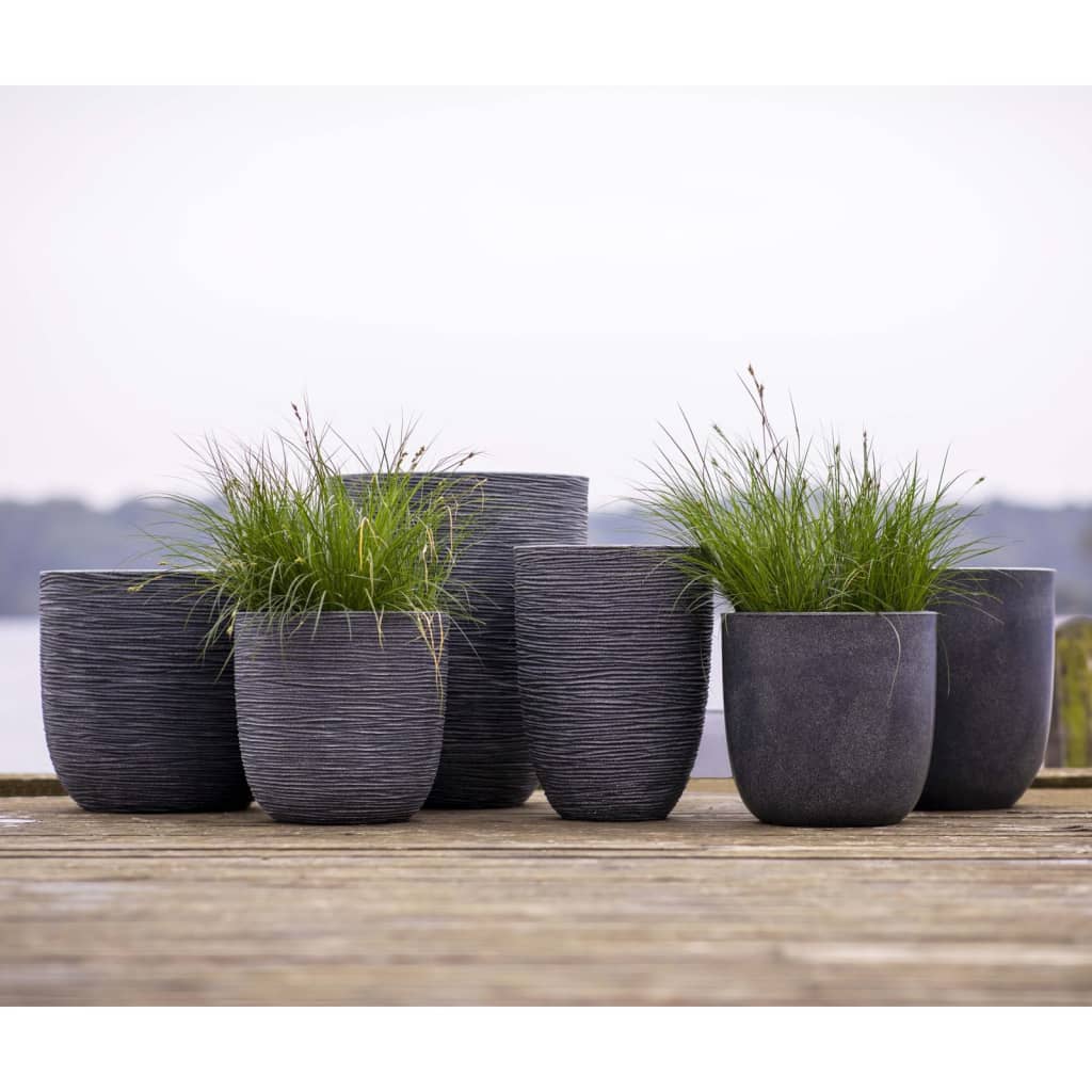 Capi plantenbak afvalrib laag elegant 34x46 cm grijs