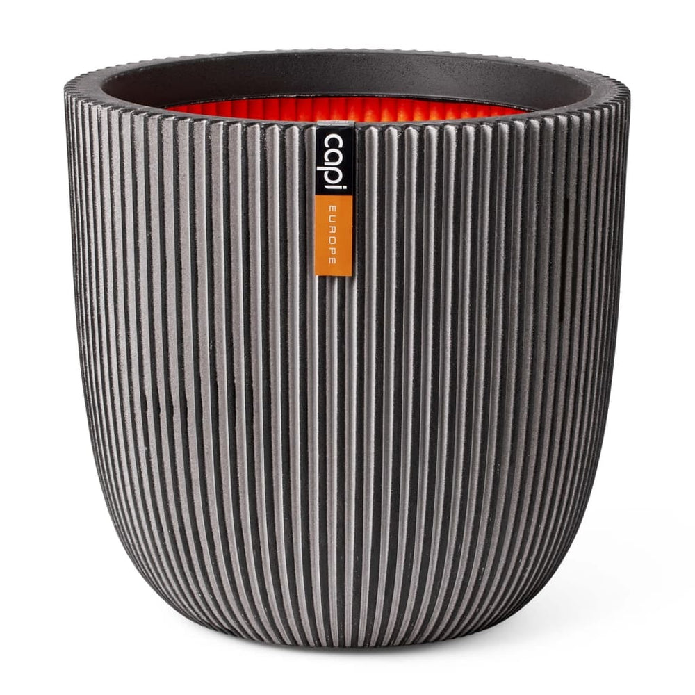 Capi plantenbak groef 35x34 cm antracietkleurig