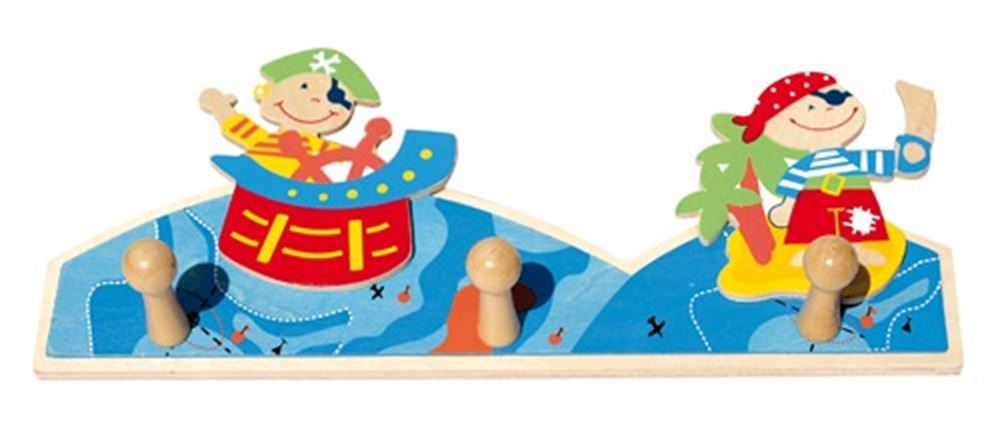 Gewoon voor kinderen houten kapstok piraat