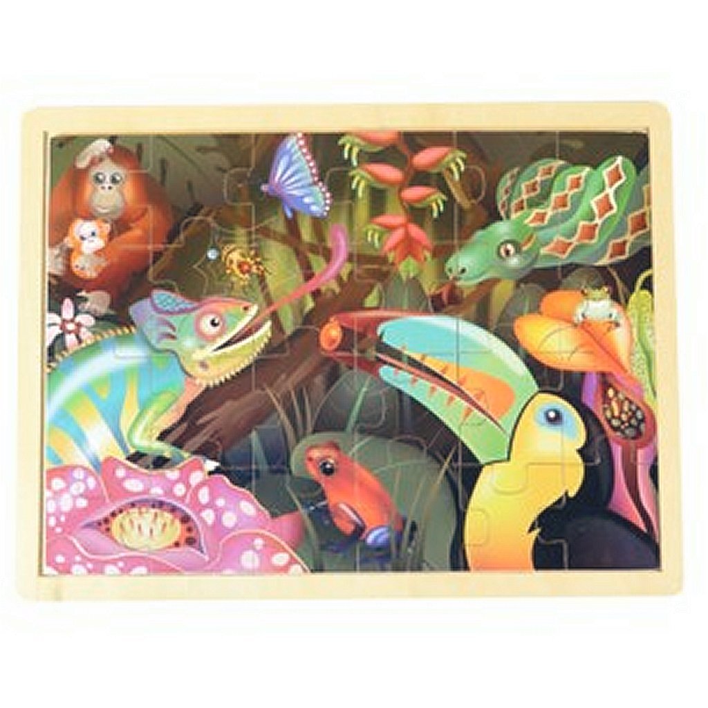 Gewoon voor kinderen houten puzzel gestorven