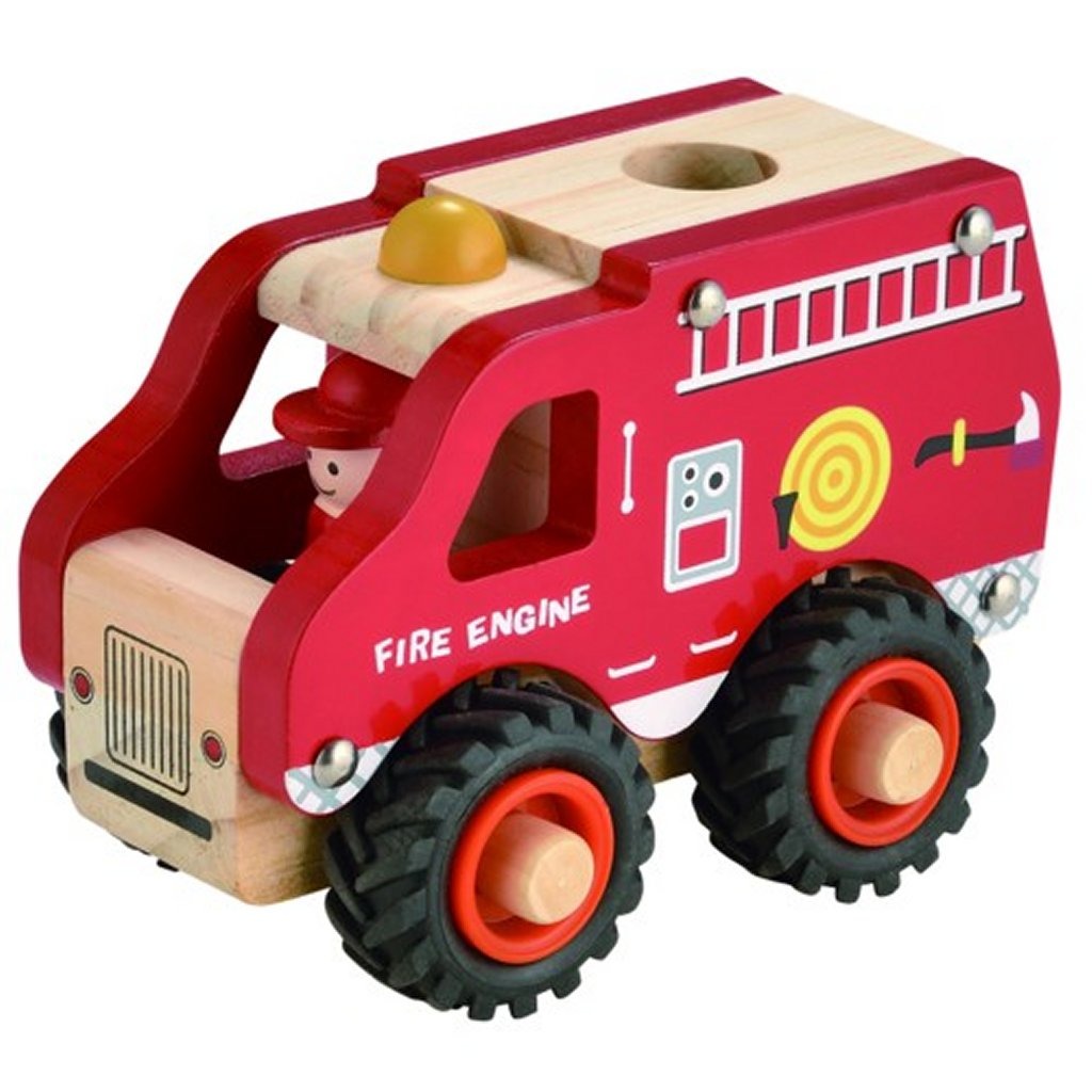 Gewoon voor kinderen houten brandweerauto