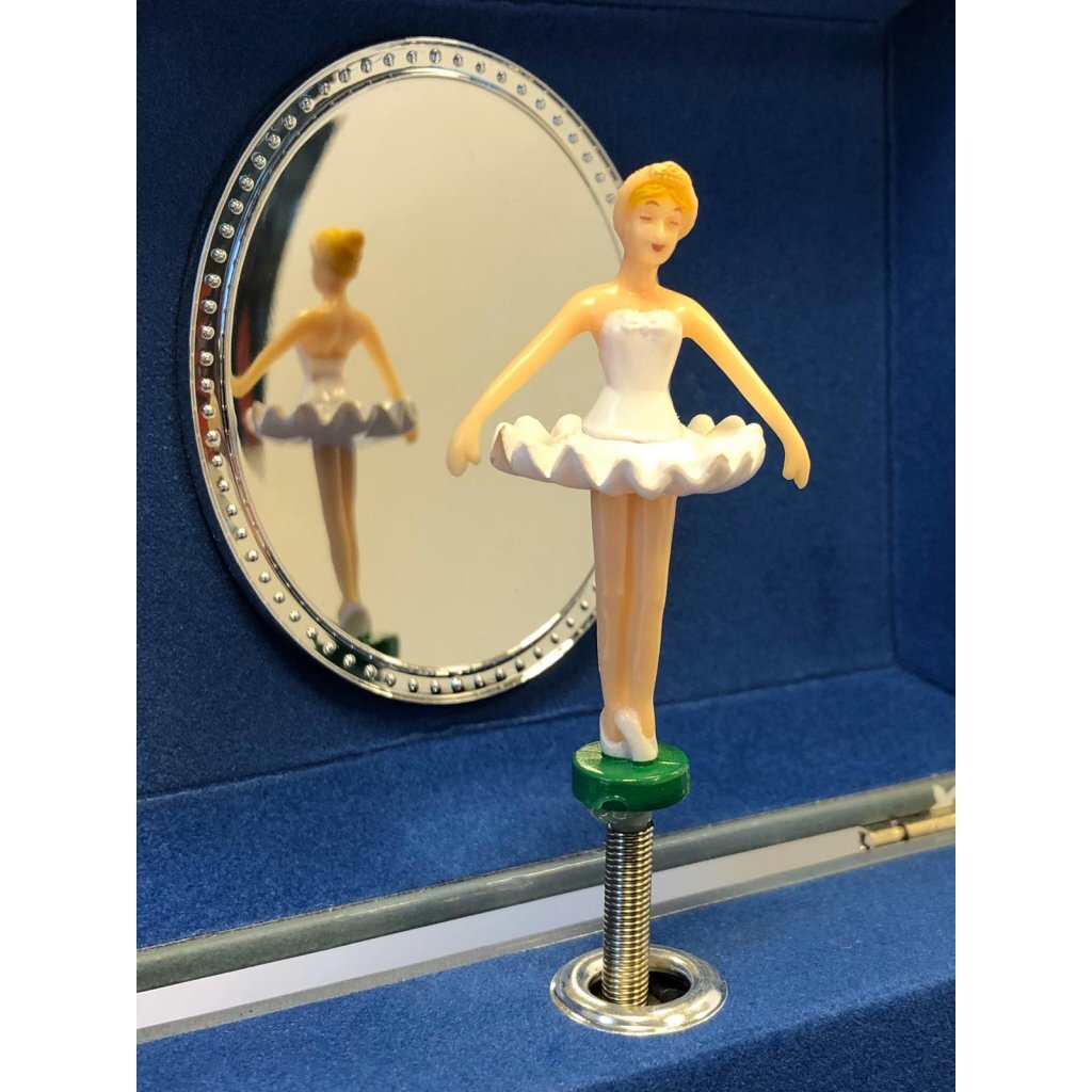 Simply for kids juwelen-muziekdoosje ballerina witte jurk blauw wit