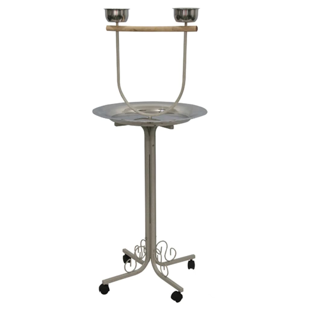 Strong papegaaienspeelplaats amy 55x55x135 cm zilvergrijs 99048