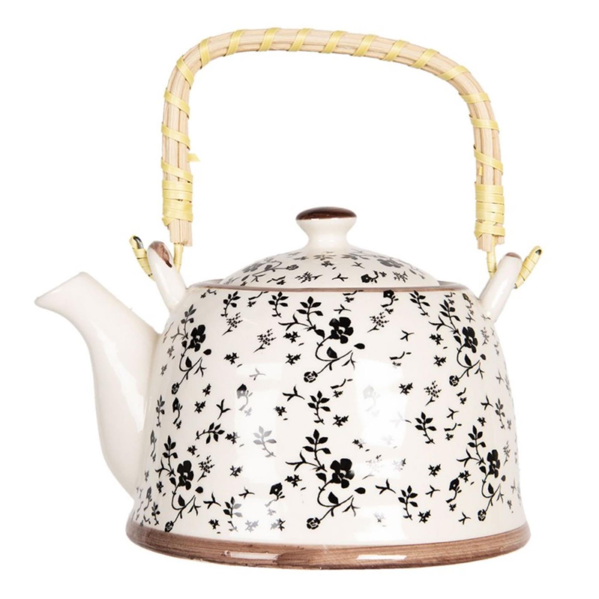 Clayre eef theepot met filter 800ml