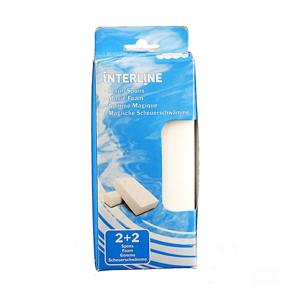 Interline zwembad scrub sponzen 4 stuks