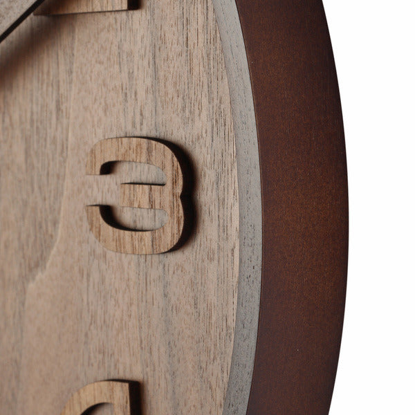 Nextime ne-3096br wandklok dia. 35 cm, hout, bruin, 'hout hout medium'