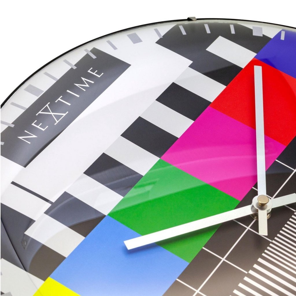 Nextime ne-3162 glazen wandklok testpagina koepel 35 cm