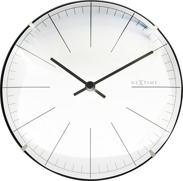 Nextime ne-3506wi wandklok grote streep ø20 glas wit