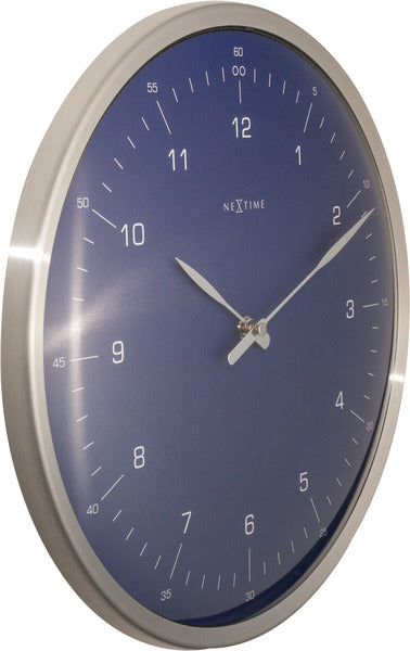 Nextime ne-3243bl wandklok 60 minuten ø33 metaal blauw