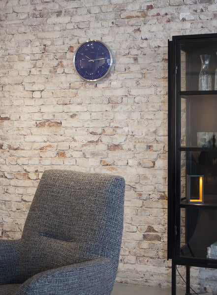 Nextime ne-3243bl wandklok 60 minuten ø33 metaal blauw