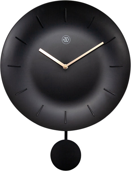 Nextime nx-7339zw wandklok nxt schaal ø 30 cm zwart