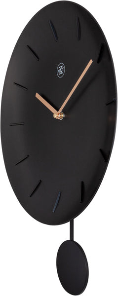 Nextime nx-7339zw wandklok nxt schaal ø 30 cm zwart