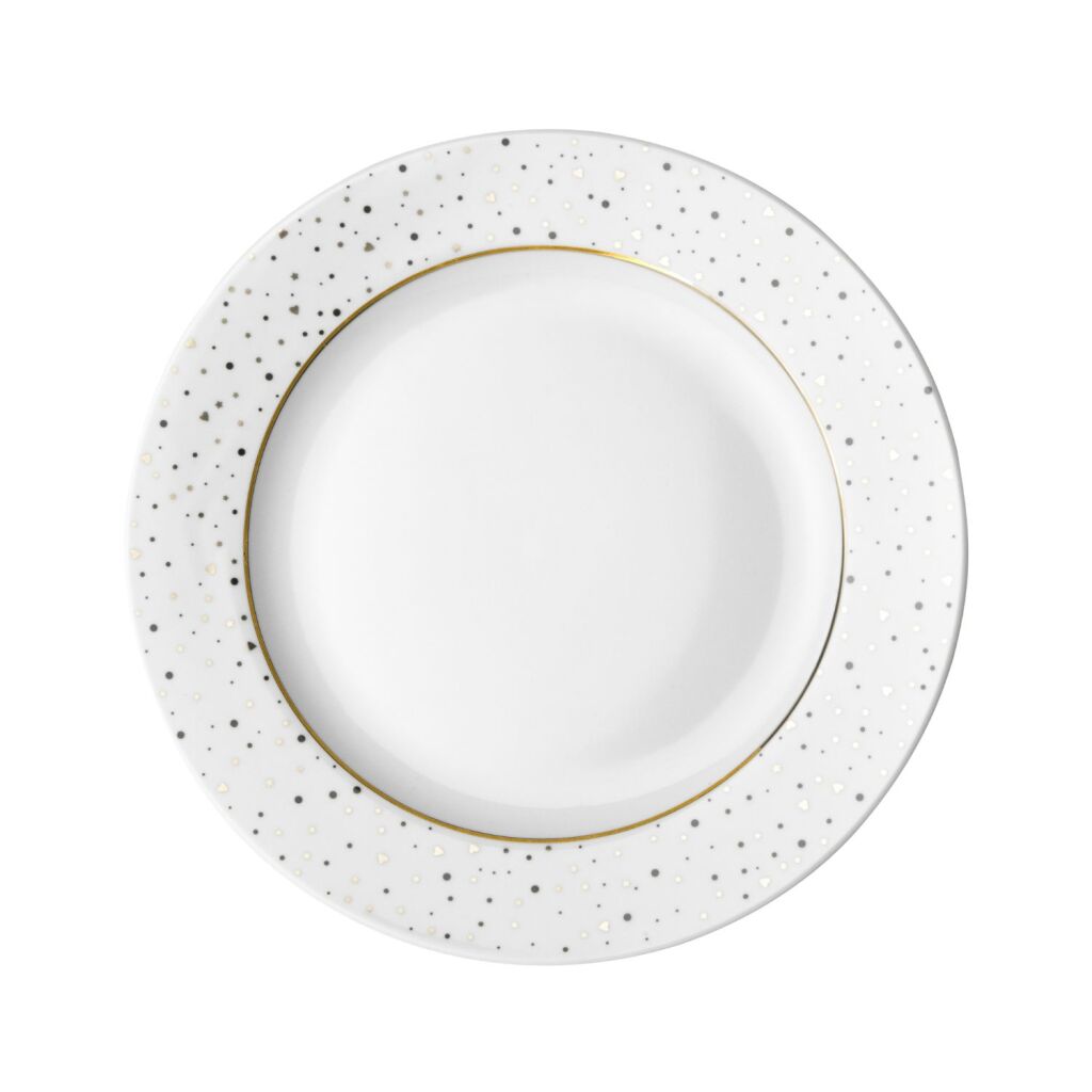 Hollands rozenbord plat 21cm met glitter