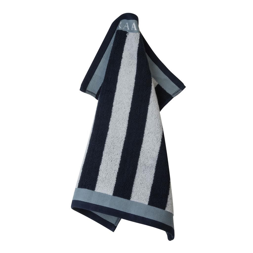 Laura ashley keukendoek middernacht streep 50x50 cm donkerblauw