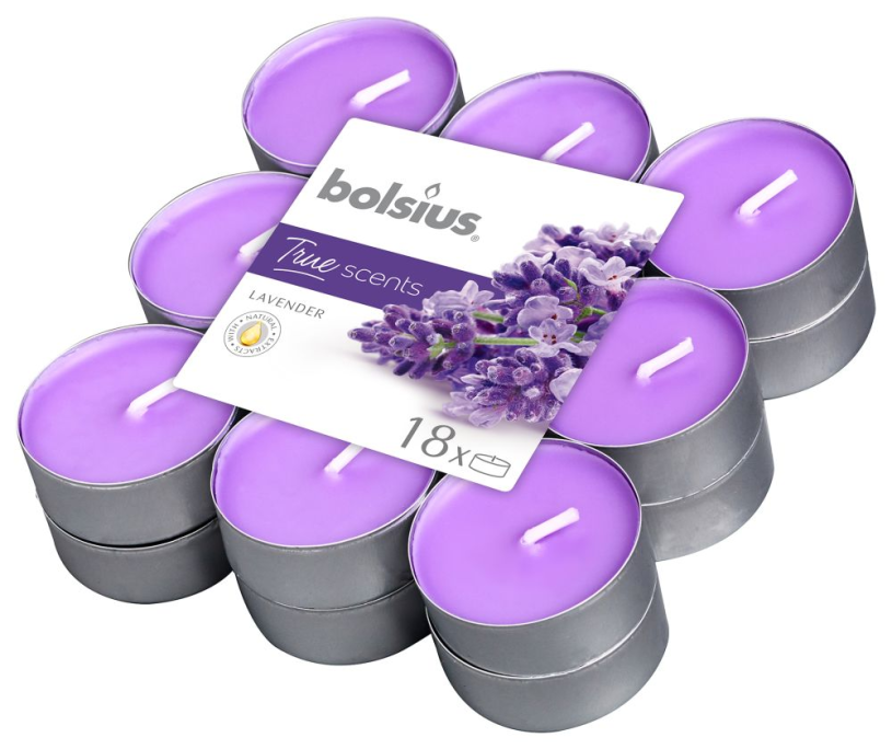 Bolsius geurtheelicht 4 uur 18 stuks french lavender