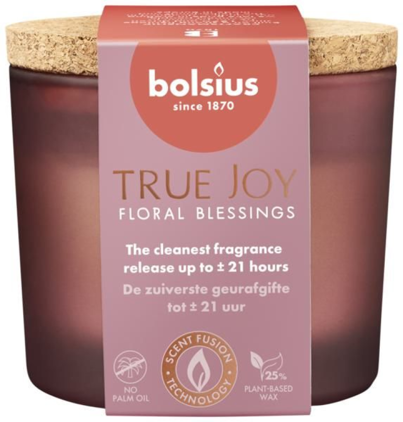 Bolsius true joy geurglas 66 8 - floral blessings