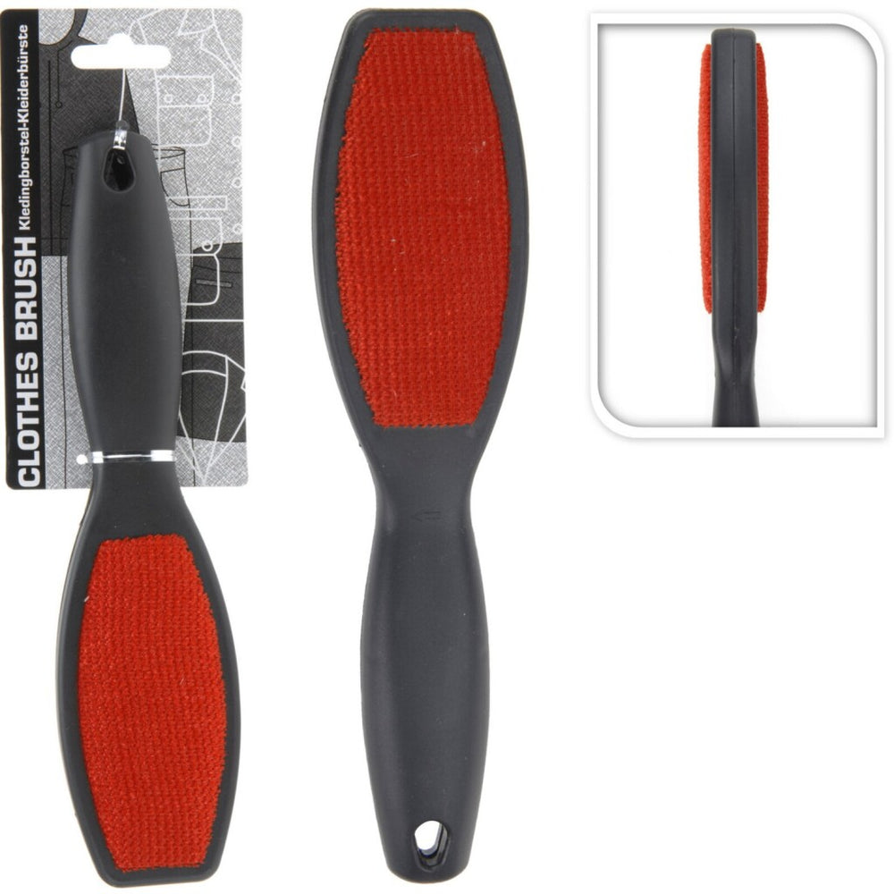 Basic kledingborstel 24,5 cm rood zwart