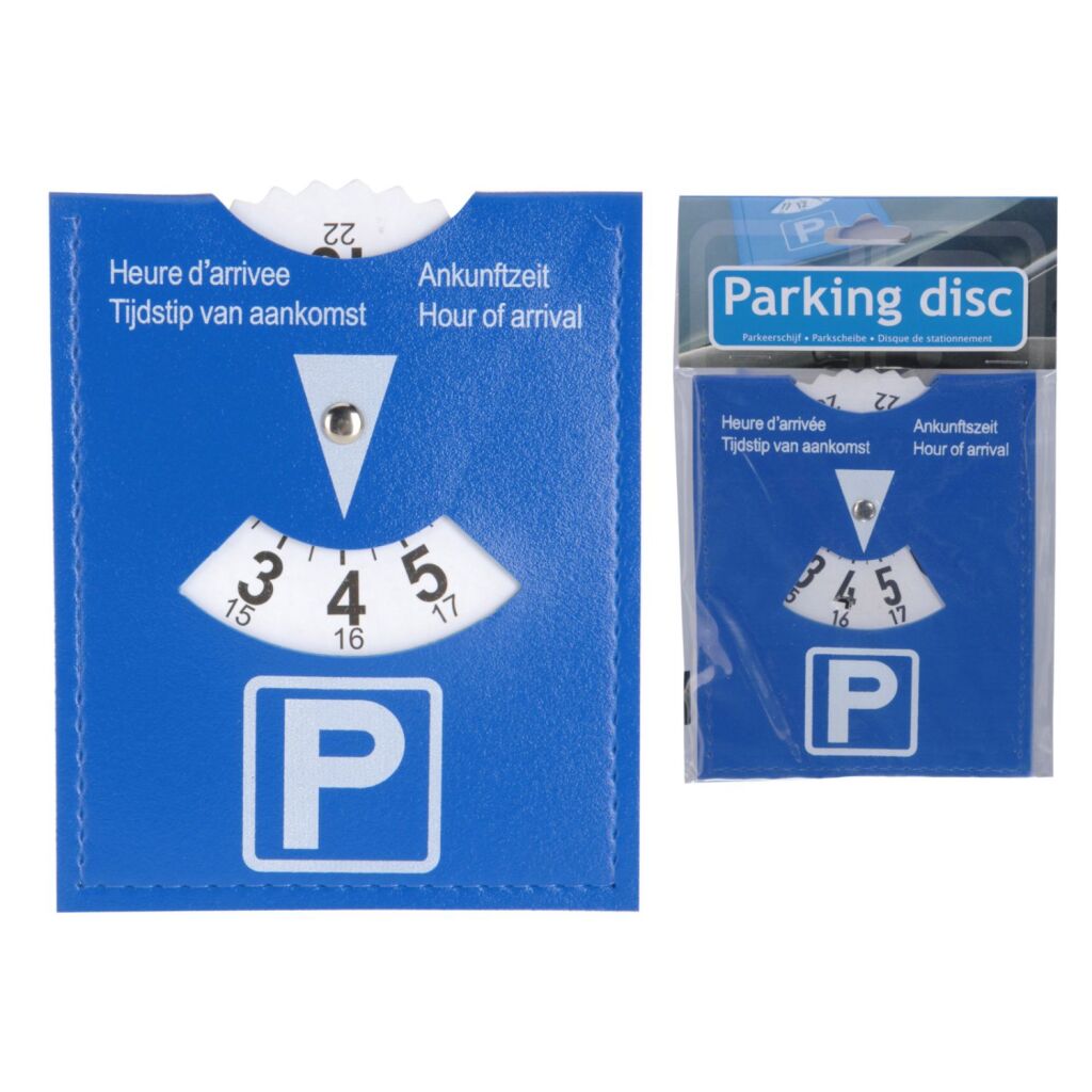 Basis parkeerschijf 11x15 cm blauw