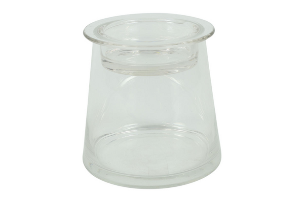 Countryfield deco glas hanny m komdeksel 14x14x13,5cm