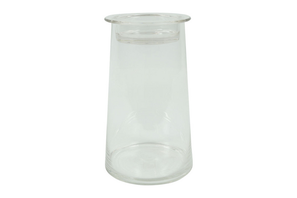 Countryfield deco glas hanny m komdeksel 14x14x23,5cm