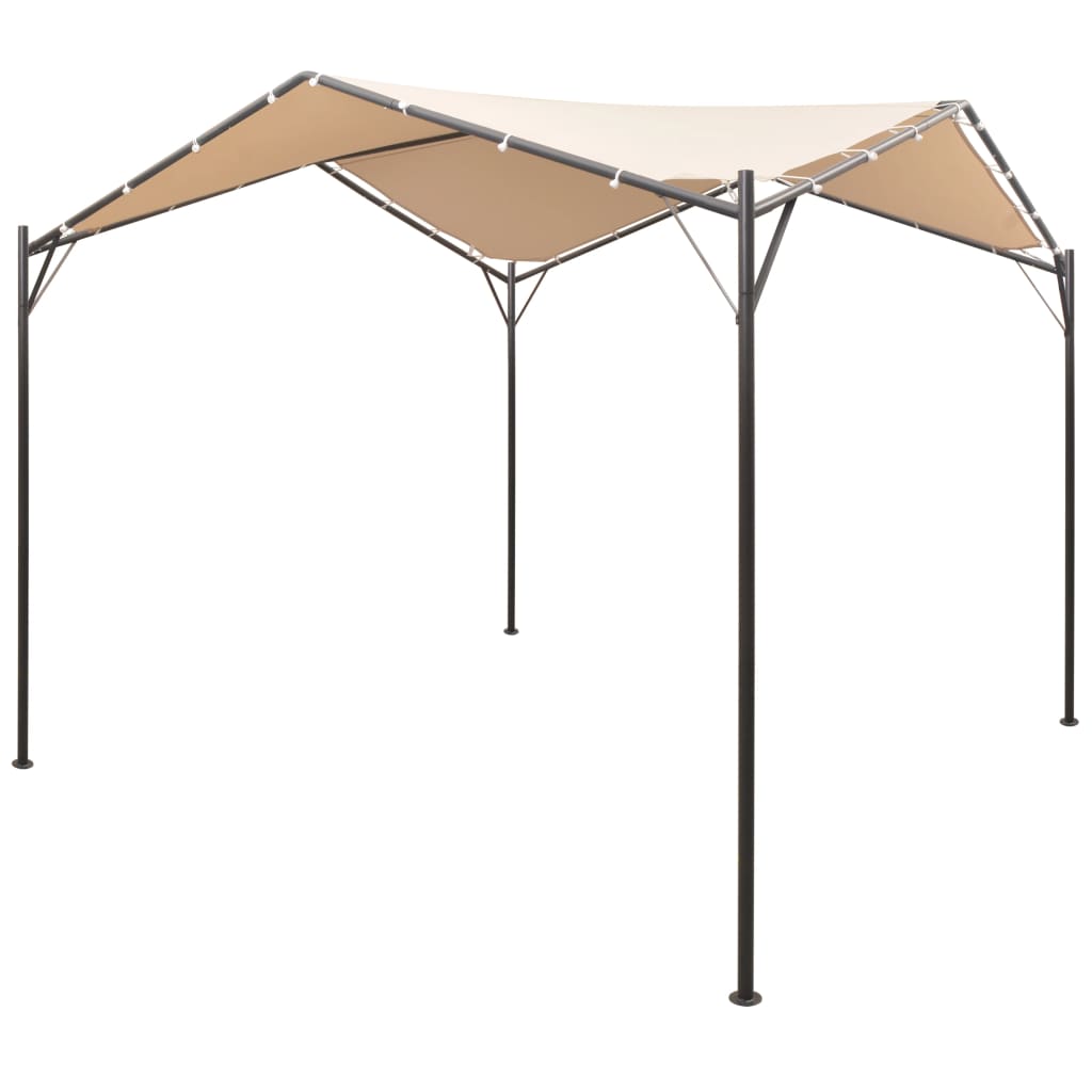 Vidaxl prieel 4x4m staal beige