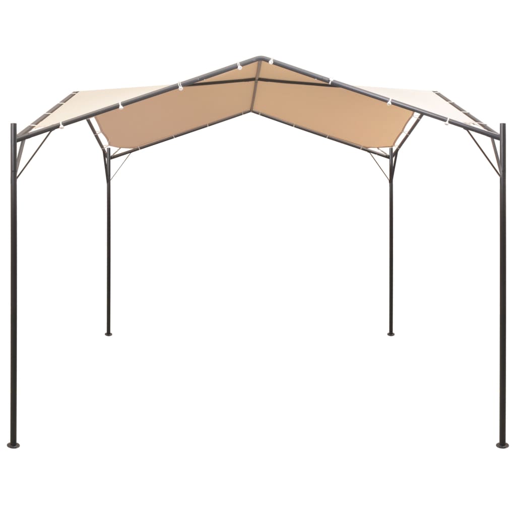 Vidaxl prieel 4x4m staal beige