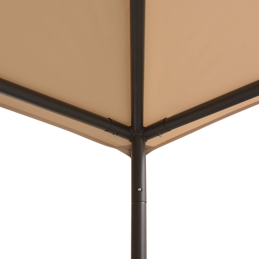 Vidaxl prieel 3x3m staal beige