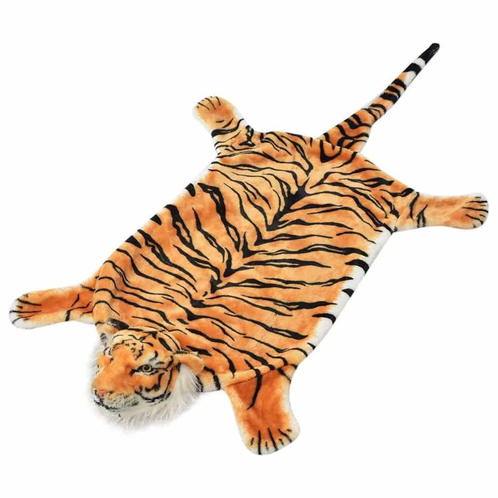 Vidaxl tijgervloerkleed pluche 144 cm bruin