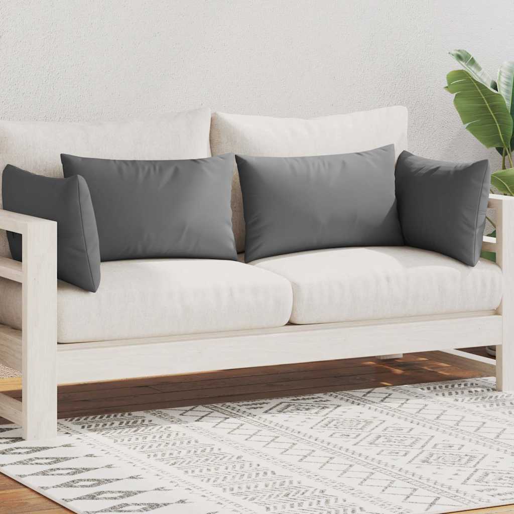 Vidaxl buitenkussens 60x40 cm grijs 4 st