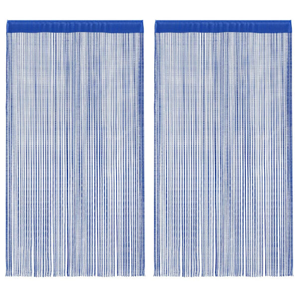 Vidaxl draadgordijnen 100x250 cm blauw 2 st