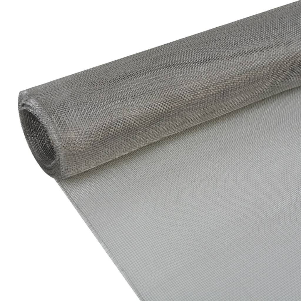 Vidaxl gaas 100x500 cm roestvrij staal zilverkleurig