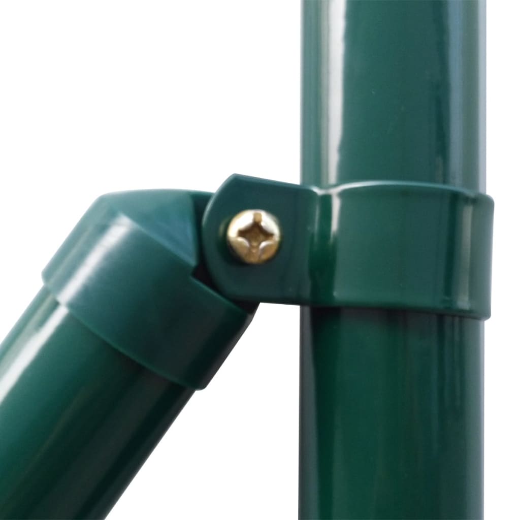 VidaXL Hek 25x1,7m staal groen