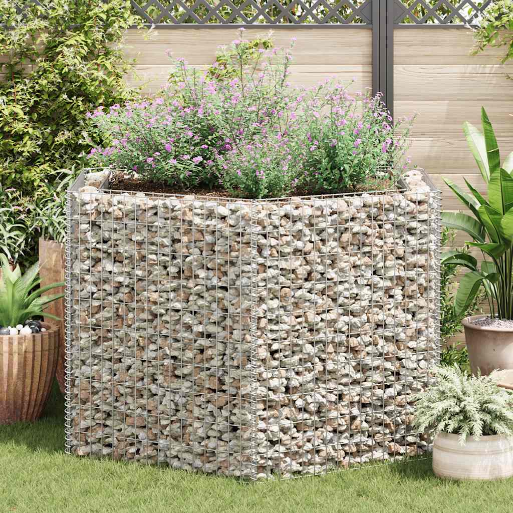VidaXL Schanskorf plantenbak rechthoekig zeshoekig 160x140x100 cm