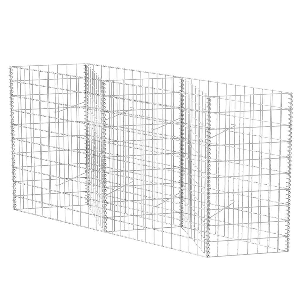 VidaXL Schanskorvenmand 120x30x100 cm gegalvaniseerd staal