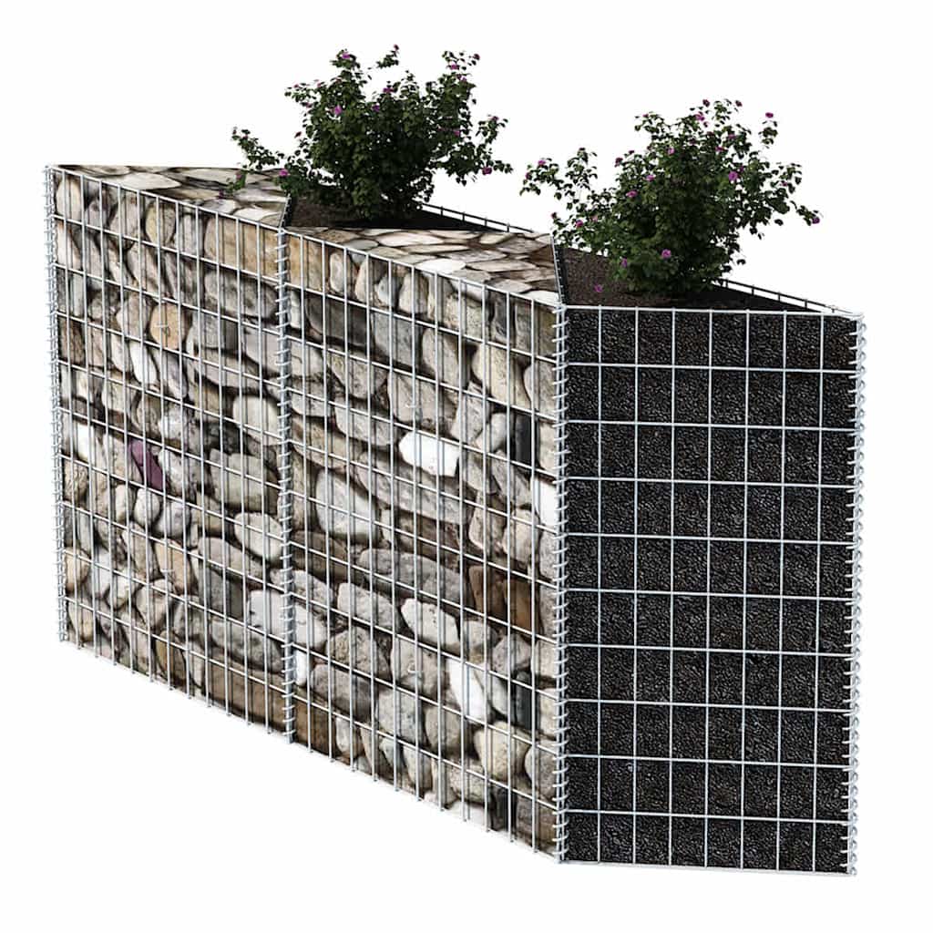 VidaXL Schanskorvenmand 120x30x100 cm gegalvaniseerd staal