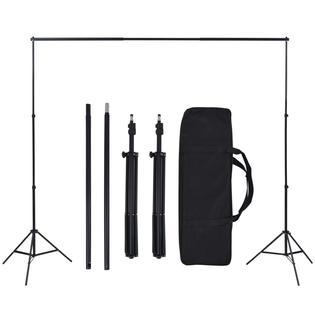 Vidaxl fotostudioset met 5 achtergronden en verstelbaar frame