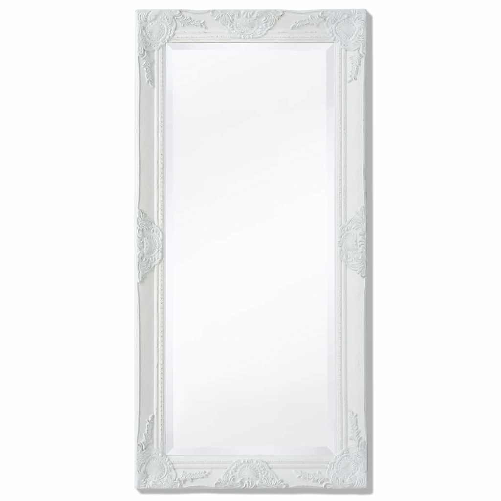 Vidaxl wandspiegel barok 100 x 50 cm wit