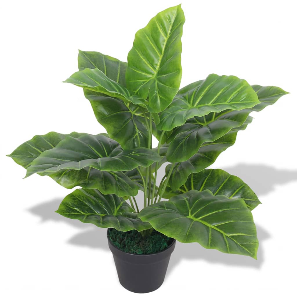 Vidaxl kunst taroplant met pot 45 cm groen