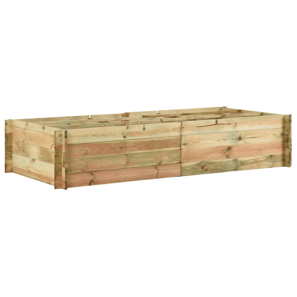 VidaXL Plantenbak 197x100x40 cm geïmpregneerd groenenhout